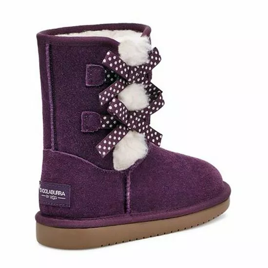 Koolaburra By UGG Victoria Dots Girls' Short Winter Boots Aster Purple 3 Koolaburra By UGG Victoria Dots Girls' Short Winter Boots Aster Purple - Image 3