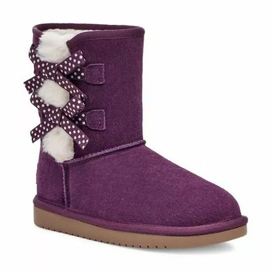 Koolaburra By UGG Victoria Dots Girls' Short Winter Boots Aster Purple 6 Koolaburra By UGG Victoria Dots Girls' Short Winter Boots Aster Purple - Image 6