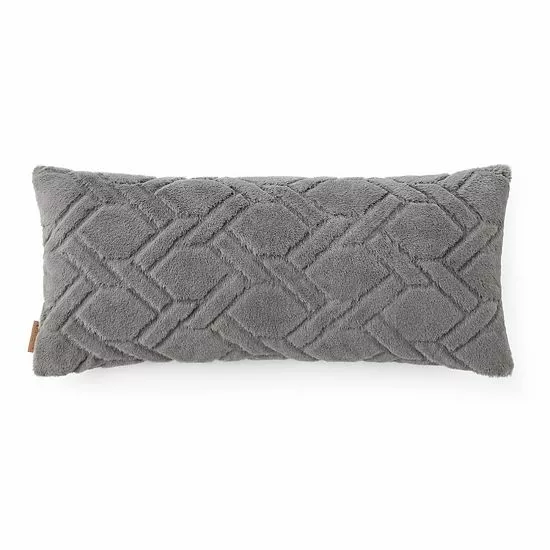 Koolaburra By UGG Candice Faux Fur Bolster Throw Pillow Navy 6 Koolaburra By UGG Candice Faux Fur Bolster Throw Pillow Navy - Image 6