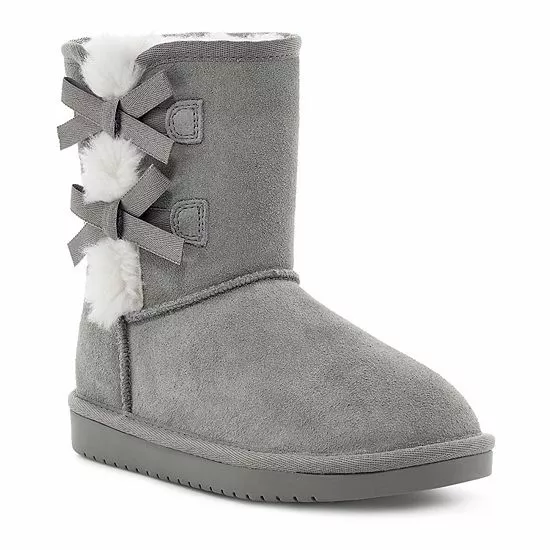 Koolaburra By UGG Victoria Girls' Short Winter Boots Black 12 Koolaburra By UGG Victoria Girls' Short Winter Boots Black - Image 12