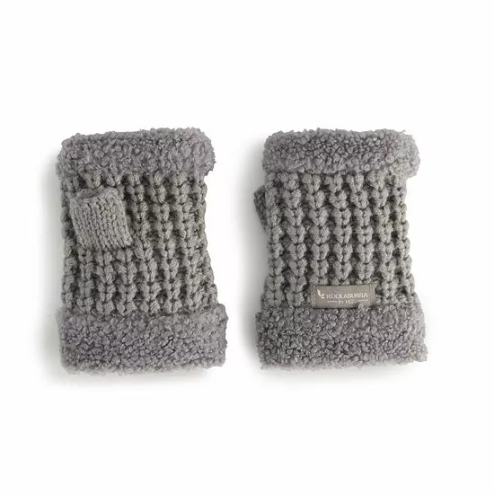 Women's Koolaburra By UGG Sherpa Knit Fingerless Gloves Ivory 6 Women's Koolaburra By UGG Sherpa Knit Fingerless Gloves Ivory - Image 6