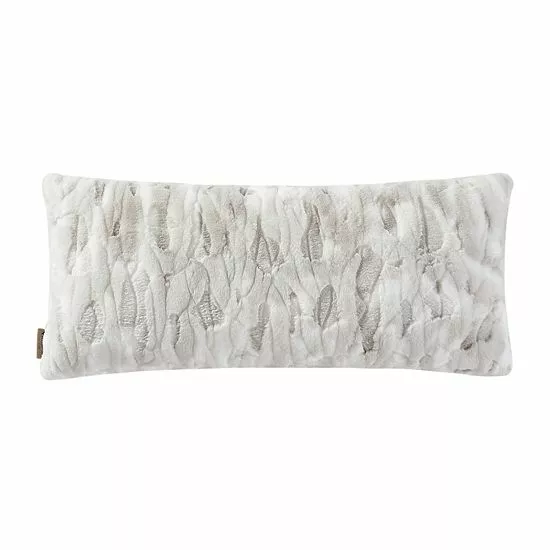 Koolaburra By UGG Nya Faux Fur Bolster Throw Pillow Light High Rise 7 Koolaburra By UGG Nya Faux Fur Bolster Throw Pillow Light High Rise - Image 7