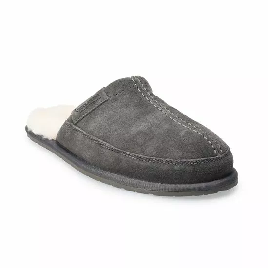 Koolaburra By UGG Kolson Men's Suede Scuff Slippers Stone Gray 1 Koolaburra By UGG Kolson Men's Suede Scuff Slippers Stone Gray