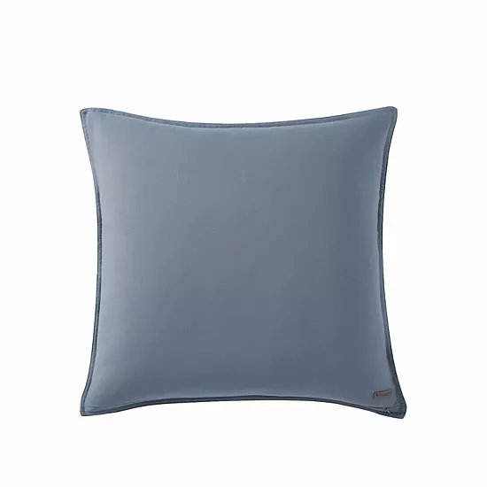 Koolaburra By UGG Koolawash Solid 2-Pack Euro Shams Winter Blue 5 Koolaburra By UGG Koolawash Solid 2-Pack Euro Shams Winter Blue - Image 5