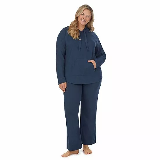 Plus Size Koolaburra By UGG Sweater Knit Pajama Top & Wide Leg Pajama Pants Set Olive 6 Plus Size Koolaburra By UGG Sweater Knit Pajama Top & Wide Leg Pajama Pants Set Olive - Image 6