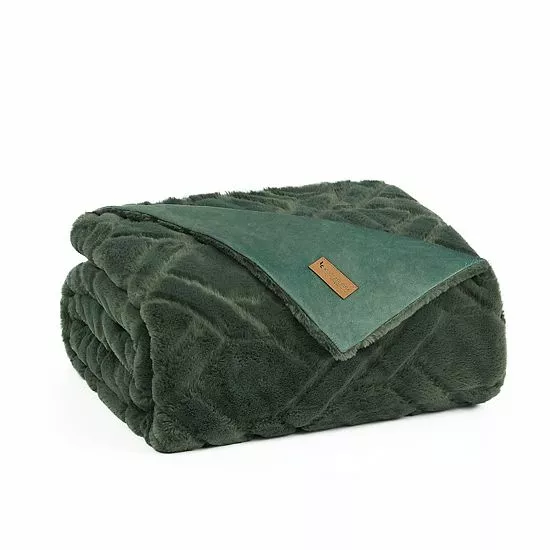 Koolaburra By UGG Candice Faux Fur Throw Chocolate 13 Koolaburra By UGG Candice Faux Fur Throw Chocolate - Image 13