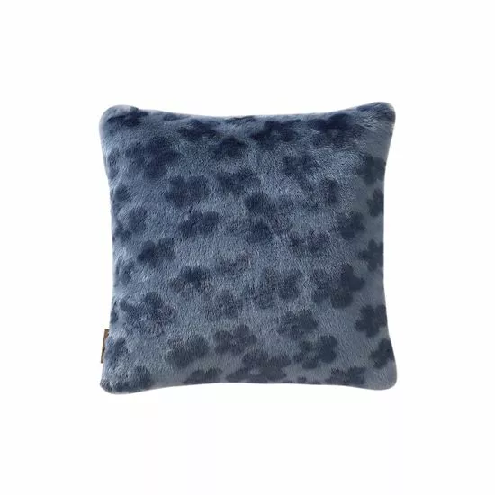 Koolaburra By UGG Fleur Faux Fur Throw Pillow Aqua Gray 6 Koolaburra By UGG Fleur Faux Fur Throw Pillow Aqua Gray - Image 6
