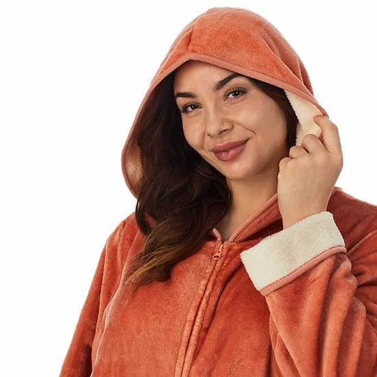Plus Size Koolaburra By UGG Plush Hooded Zip Robe Trooper 4 Plus Size Koolaburra By UGG Plush Hooded Zip Robe Trooper - Image 4