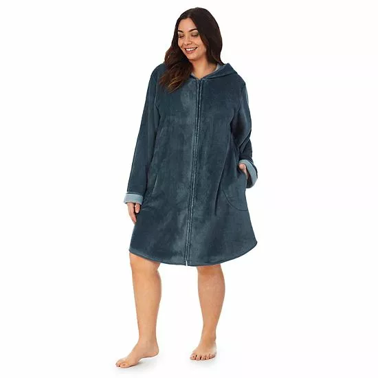 Plus Size Koolaburra By UGG Plush Hooded Zip Robe Trooper 8 Plus Size Koolaburra By UGG Plush Hooded Zip Robe Trooper - Image 8