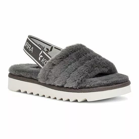 Koolaburra By UGG Fuzz'n Girls' Slide Sandals Montana Grape 9 Koolaburra By UGG Fuzz'n Girls' Slide Sandals Montana Grape - Image 9