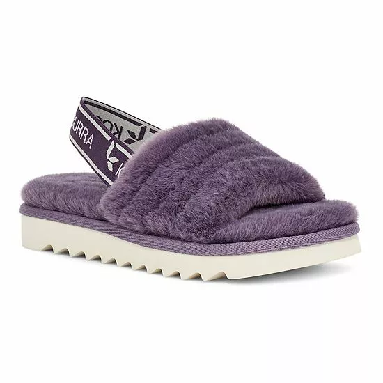 Koolaburra By UGG Fuzz'n Girls' Slide Sandals Montana Grape 12 Koolaburra By UGG Fuzz'n Girls' Slide Sandals Montana Grape - Image 12