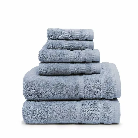 Koolaburra By UGG Dani 6pc Towel Set Blue Nile 8 Koolaburra By UGG Dani 6pc Towel Set Blue Nile - Image 8
