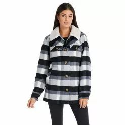 Women's Koolaburra By UGG Sherpa-Collar Shacket Green Dk G -Koolaburra by UGG shop unnamed file 180