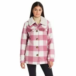 Women's Koolaburra By UGG Sherpa-Collar Shacket Green Dk G -Koolaburra by UGG shop unnamed file 181