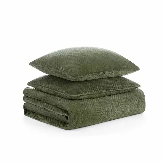 Koolaburra By UGG Lona Quilt Set With Shams Dark Rose 3 Koolaburra By UGG Lona Quilt Set With Shams Dark Rose - Image 3