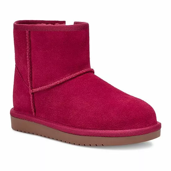 Koolaburra By UGG Koola Toddler Girls' Suede Winter Boots Berry Red 8 Koolaburra By UGG Koola Toddler Girls' Suede Winter Boots Berry Red - Image 8