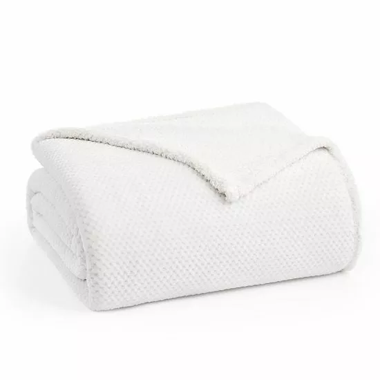 Koolaburra By UGG Pina Sherpa Plush Blanket Kb White 6 Koolaburra By UGG Pina Sherpa Plush Blanket Kb White - Image 6