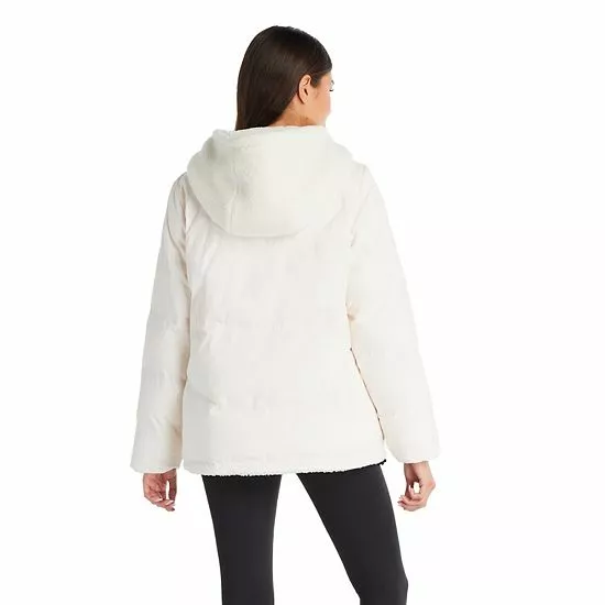 Women's Koolaburra By UGG Reversible Sherpa Puffer Jacket Black 2 Women's Koolaburra By UGG Reversible Sherpa Puffer Jacket Black - Image 2