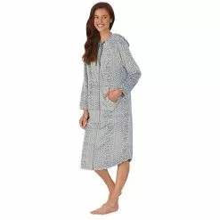 Women's Koolaburra By UGG Plush Hooded Zip Robe With Kangaroo Pocket Old Rose -Koolaburra by UGG shop unnamed file 482