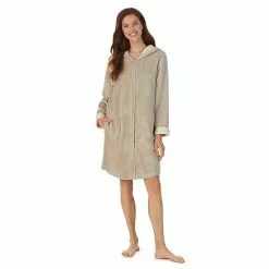 Women's Koolaburra By UGG Plush Hooded Zip Robe Cafe Creme 20 Women's Koolaburra By UGG Plush Hooded Zip Robe Cafe Creme -Koolaburra by UGG shop unnamed file 506