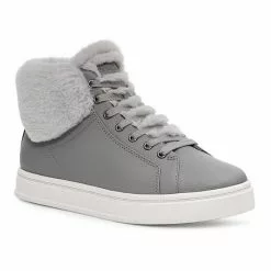 Koolaburra By UGG Sundell Fuzz Women's High-Top Sneakers Black
