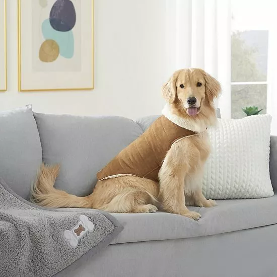 Koolaburra By UGG Faux Suede Sherpa Pet Vest 4 Koolaburra By UGG Faux Suede Sherpa Pet Vest - Image 4