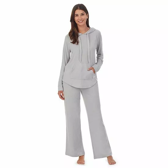 Women's Koolaburra By UGG Sweater Knit Pajama Top & Wide Leg Pajama Pants Set Olive 9 Women's Koolaburra By UGG Sweater Knit Pajama Top & Wide Leg Pajama Pants Set Olive - Image 9