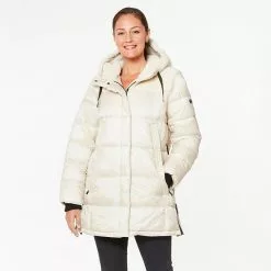 Women's Koolaburra By UGG Hooded Mixed-Media Puffer Jacket Birch