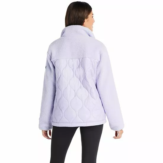 Women's Koolaburra By UGG Mixed-Media Fleece Jacket Lilac 2 Women's Koolaburra By UGG Mixed-Media Fleece Jacket Lilac - Image 2