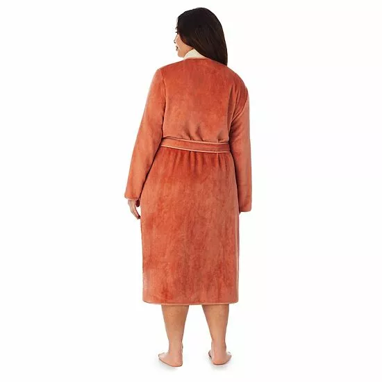 Plus Size Koolaburra By UGG Plush Wrap Robe Cafe Creme 2 Plus Size Koolaburra By UGG Plush Wrap Robe Cafe Creme - Image 2