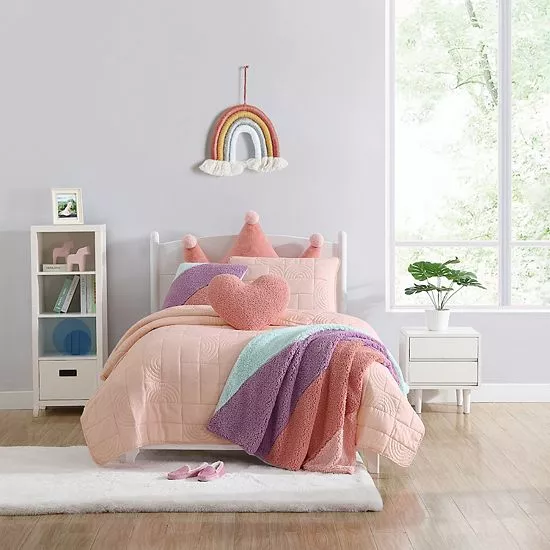 Koolaburra By UGG Lulu Kids Quilt Canal Blue 1 Koolaburra By UGG Lulu Kids Quilt Canal Blue