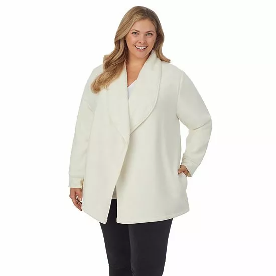 Plus Size Koolaburra By UGG Microfleece & Sherpa Open Cardigan Black 6 Plus Size Koolaburra By UGG Microfleece & Sherpa Open Cardigan Black - Image 6